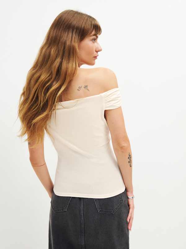 Cello Knit Top - Cream