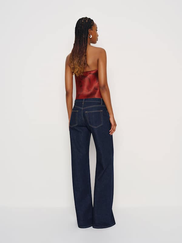 Spritz Silk Top - Carnelian