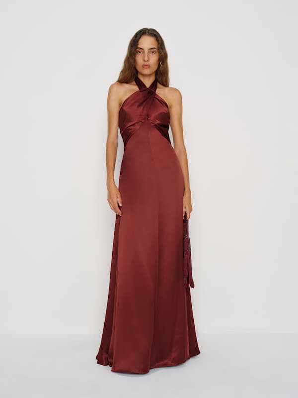 Veria Silk Dress - Romance