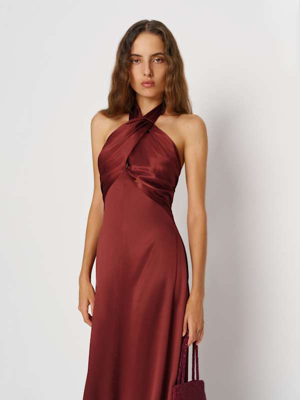 Veria Silk Dress - Romance