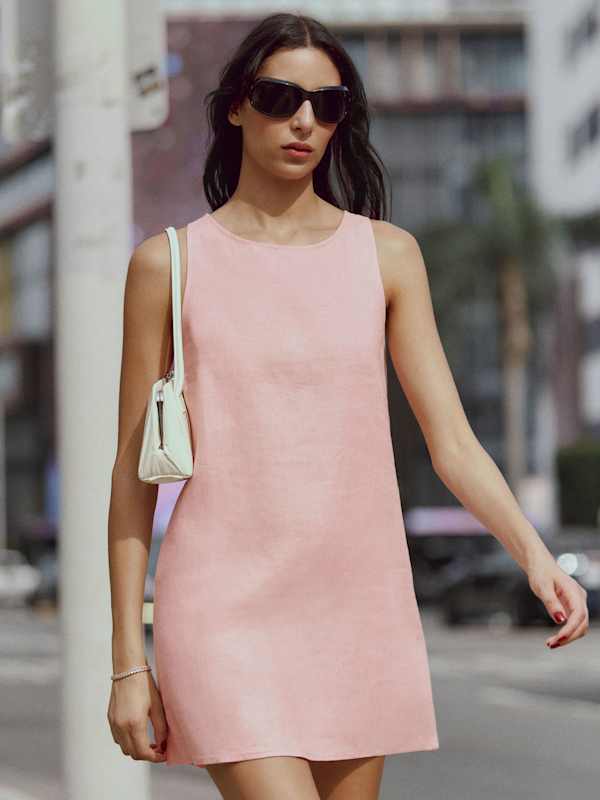 Jessi Linen Dress - Lotus