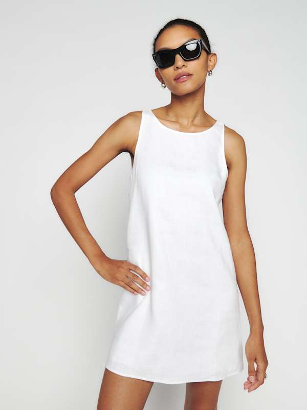 Jessi Linen Dress - White