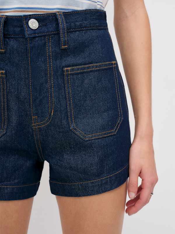 Alyssa Stretch High Rise 3.5&rdquo; Jean Shorts - Seneca