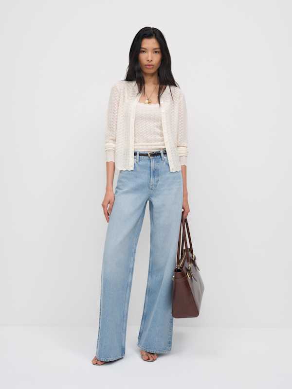 Cary High Rise Slouchy Wide Leg Jeans - Arena