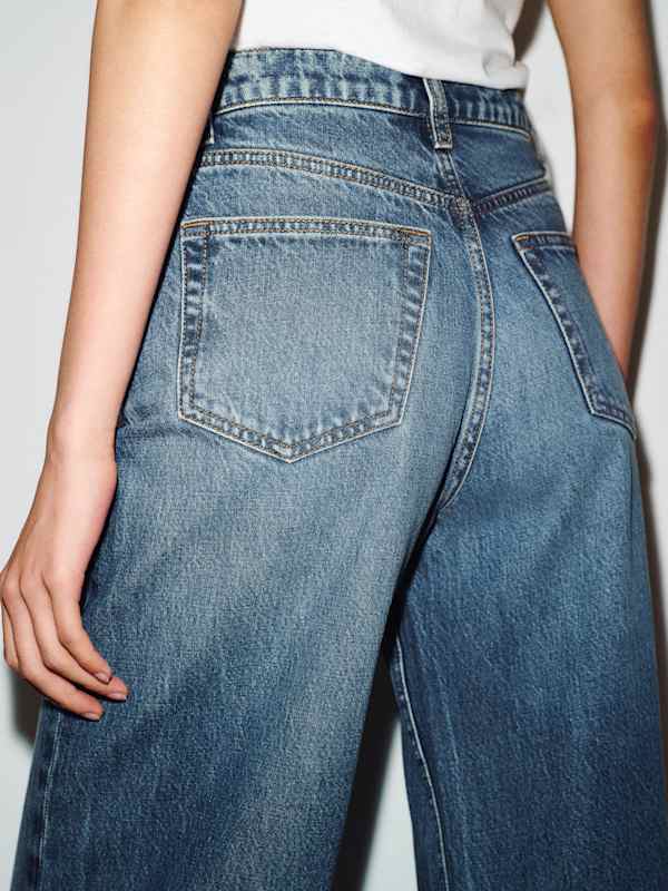 Cary High Rise Slouchy Wide Leg Jeans - Bruce
