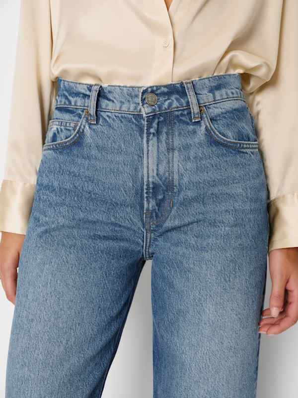 Cary High Rise Slouchy Wide Leg Jeans - Colorado
