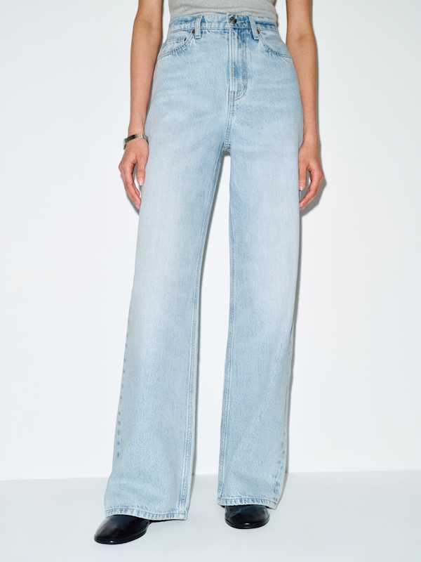 Cary High Rise Slouchy Wide Leg Jeans - Dory