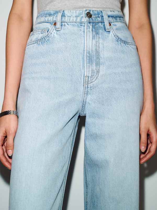 Cary High Rise Slouchy Wide Leg Jeans - Dory