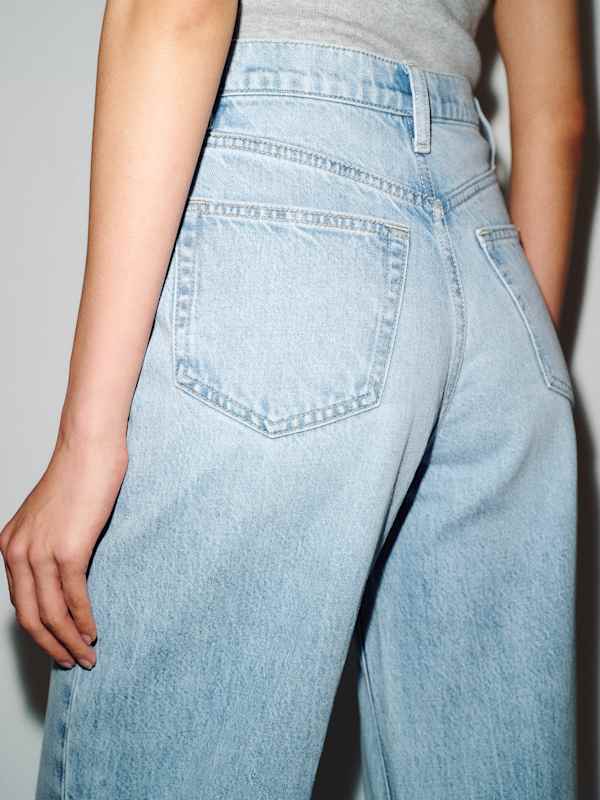 Cary High Rise Slouchy Wide Leg Jeans - Dory
