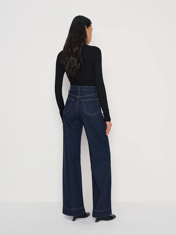 Cary High Rise Slouchy Wide Leg Jeans - George