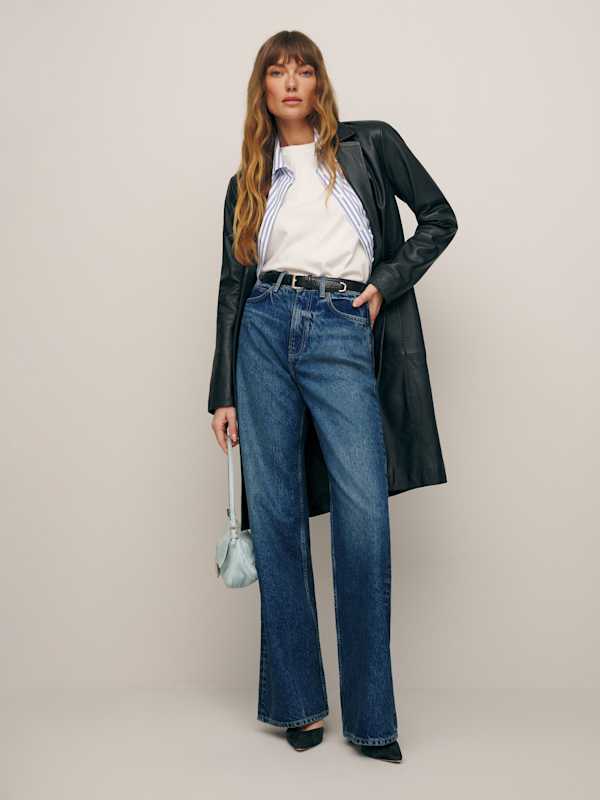Cary High Rise Slouchy Wide Leg Jeans - Lanier