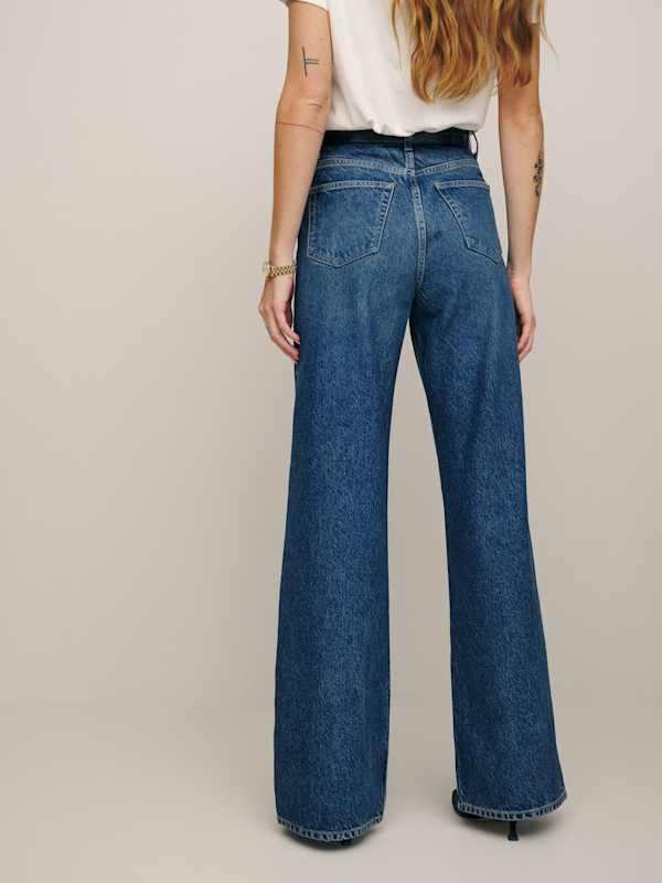 Cary High Rise Slouchy Wide Leg Jeans - Lanier