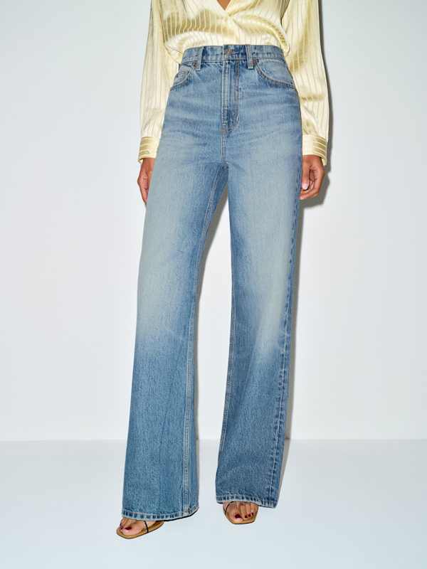 Cary High Rise Slouchy Wide Leg Jeans - Maiori