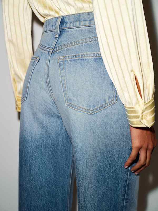 Cary High Rise Slouchy Wide Leg Jeans - Maiori