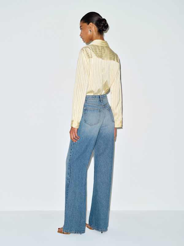 Cary High Rise Slouchy Wide Leg Jeans - Maiori