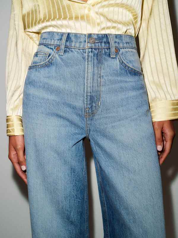 Cary High Rise Slouchy Wide Leg Jeans - Maiori