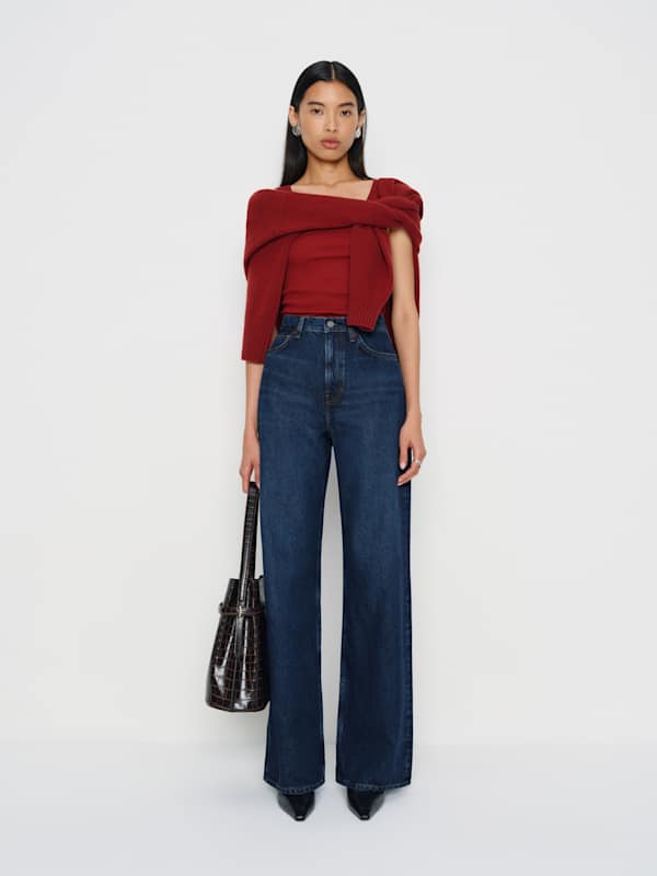 Cary High Rise Slouchy Wide Leg Jeans - Melville