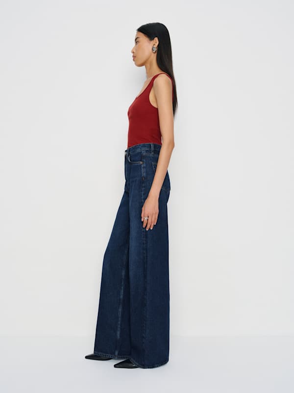 Cary High Rise Slouchy Wide Leg Jeans - Melville