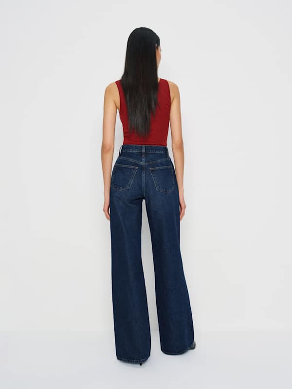 Cary High Rise Slouchy Wide Leg Jeans - Melville