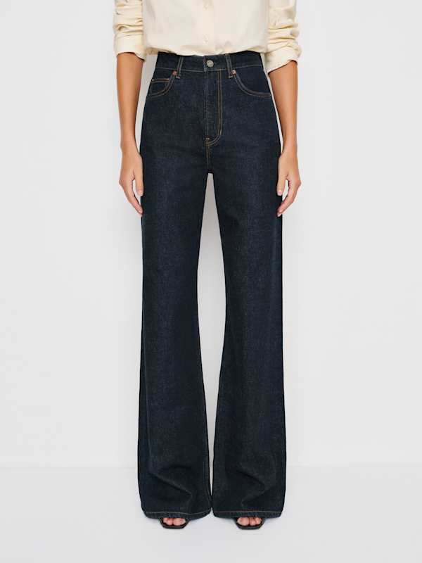 Cary High Rise Slouchy Wide Leg Jeans - Ondine