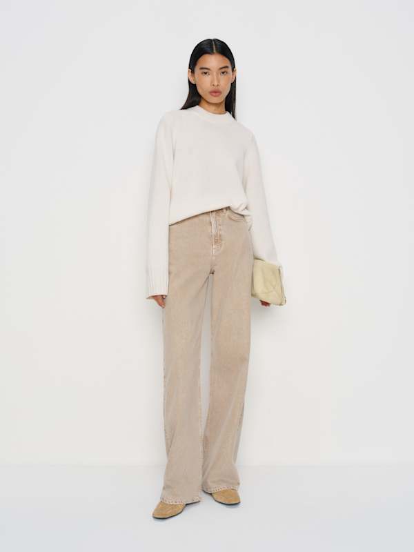 Cary High Rise Slouchy Wide Leg Jeans - Petoskey