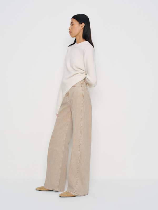 Cary High Rise Slouchy Wide Leg Jeans - Petoskey