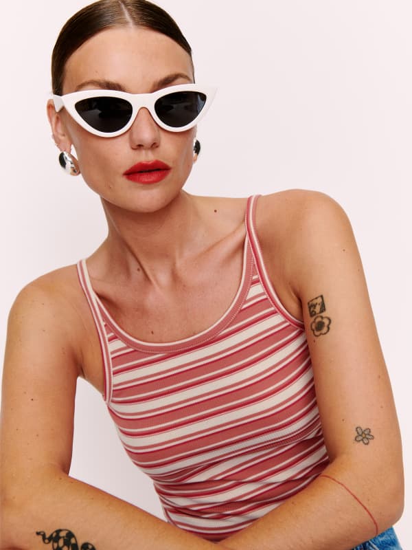 Calie Tank - Red Stripe