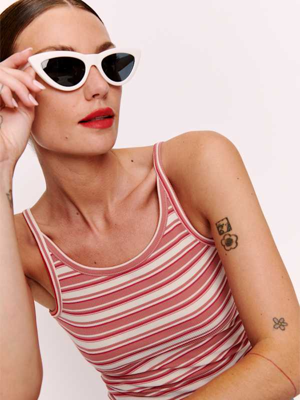 Calie Tank - Red Stripe