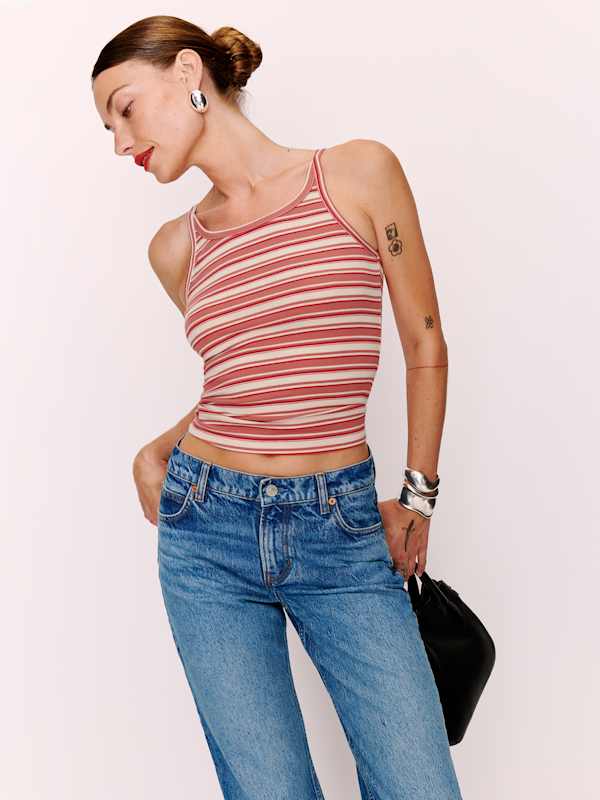Calie Tank - Red Stripe
