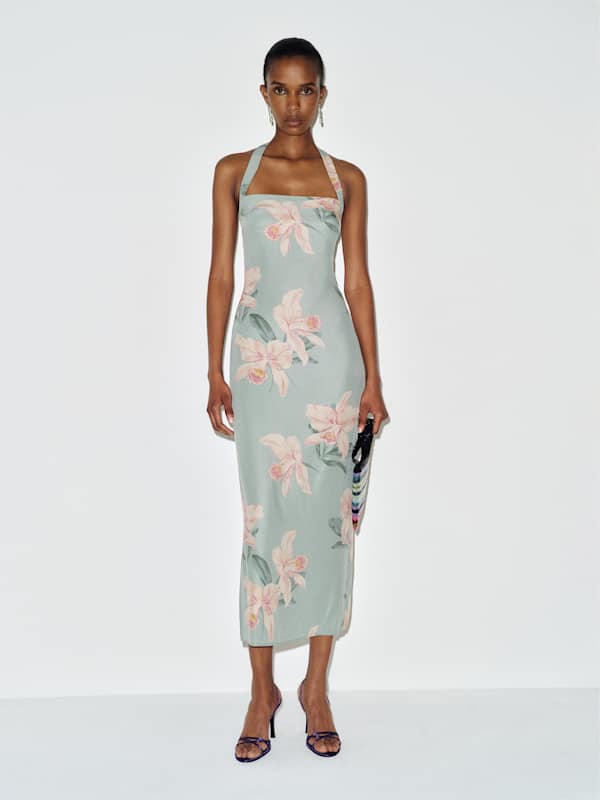 Alli Silk Dress - Venus Orchid