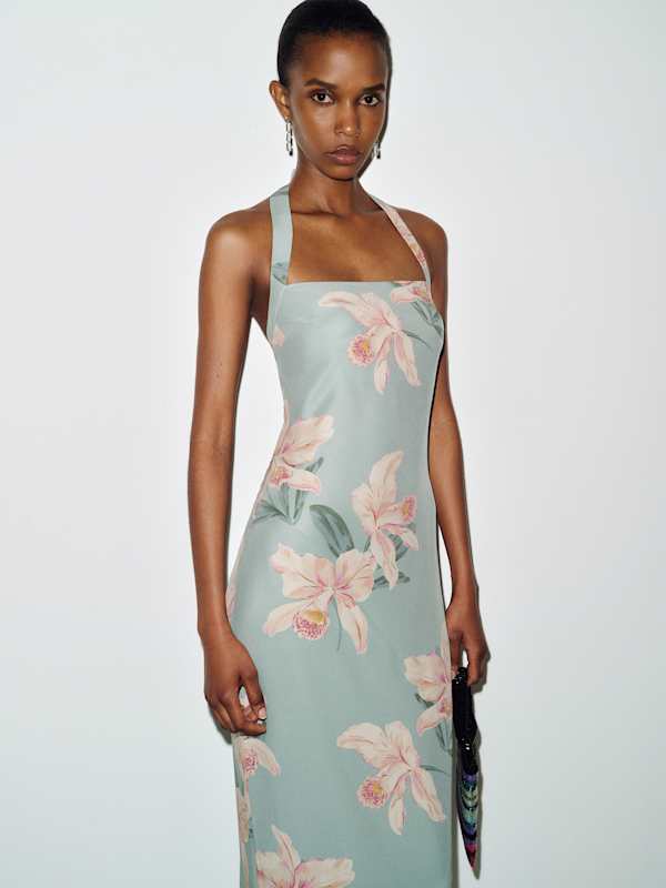Alli Silk Dress - Venus Orchid