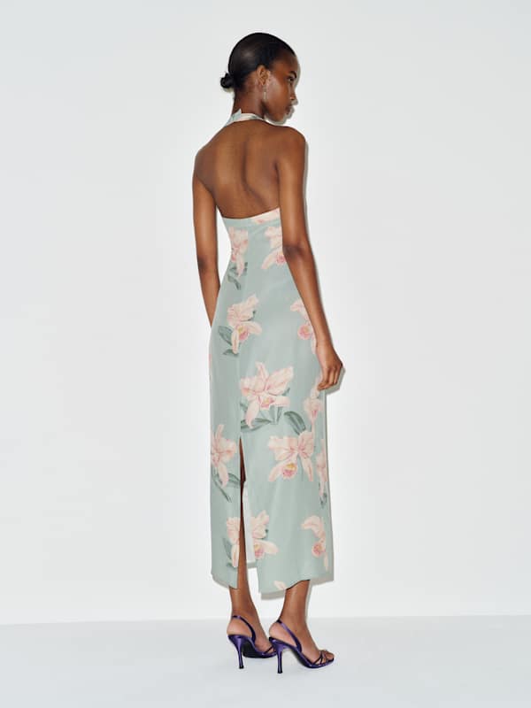 Alli Silk Dress - Venus Orchid