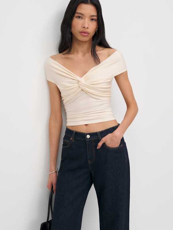 Ezlynn Knit Top - Cream