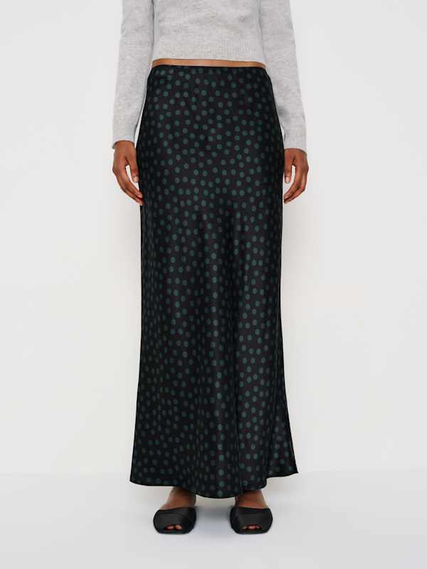 Layla Silk Skirt - Cosmic Dot