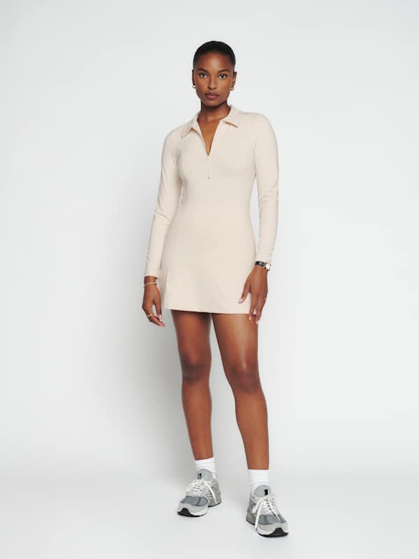 Desirae Ecostretch Dress - Almond