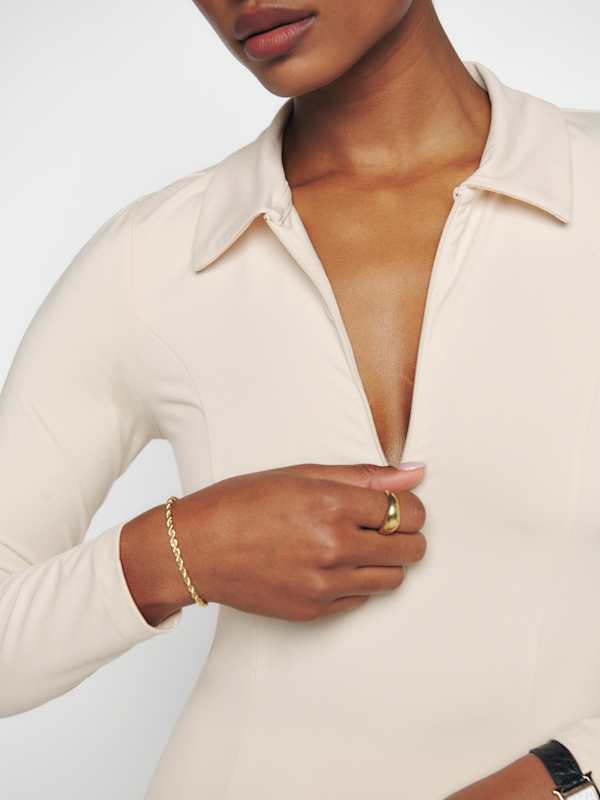 Desirae Ecostretch Dress - Almond