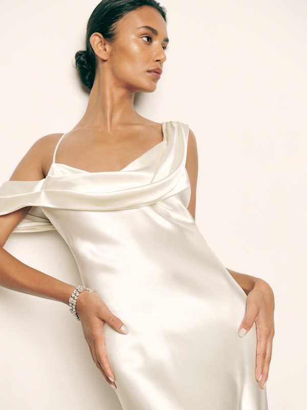 Ronda Silk Dress - Ivory