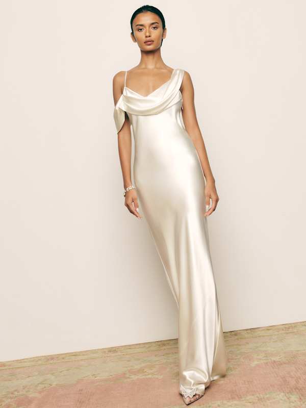 Ronda Silk Dress - Ivory