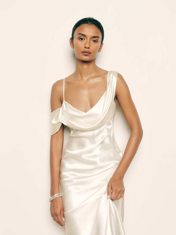 Ronda Silk Dress - Ivory