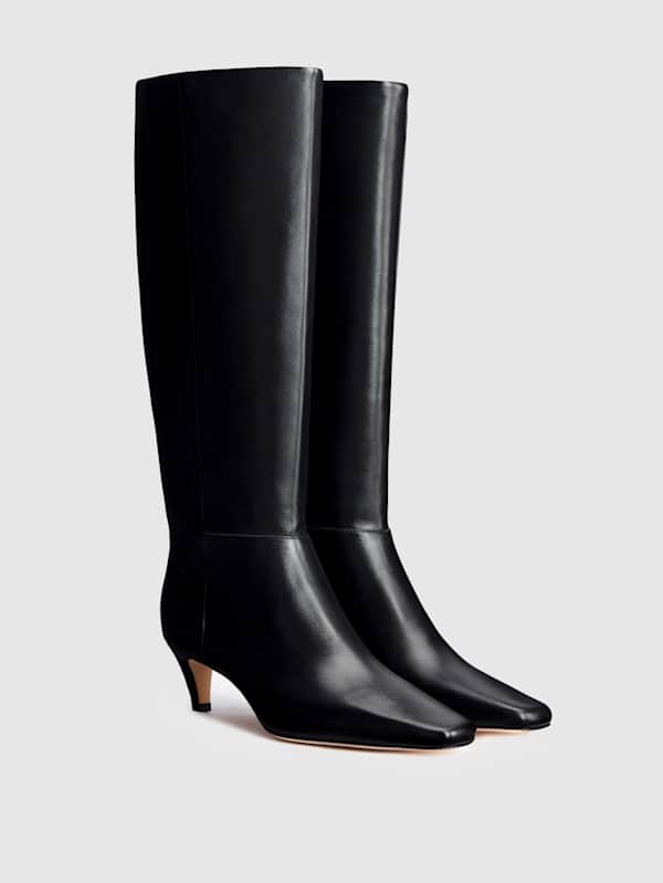 Remy Knee Boot - Black Leather