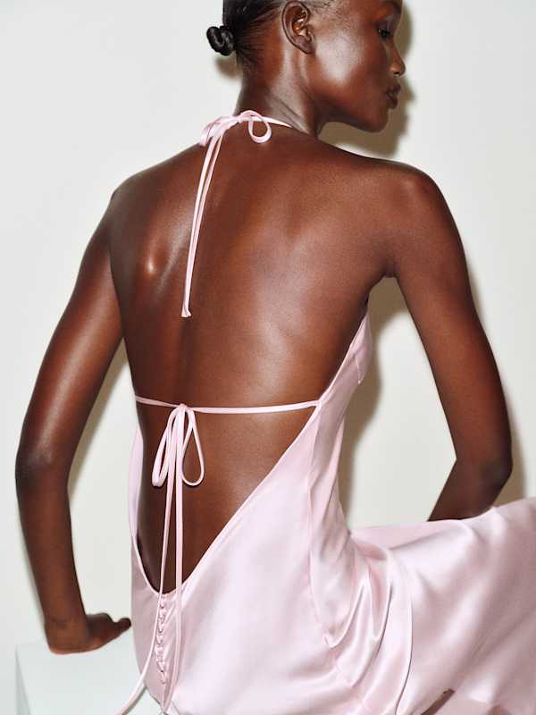 Jeany Silk Dress - Cherry Blossom