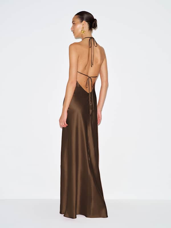 Robe en soie Jeany - Pomme de pin
