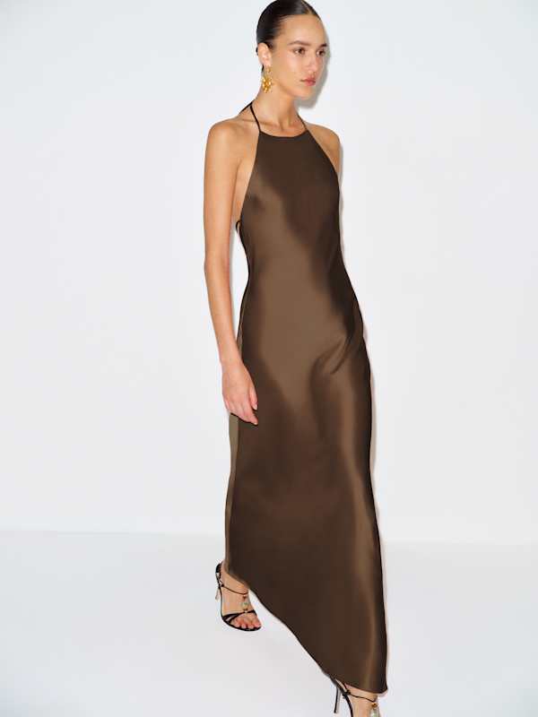Robe en soie Jeany - Pomme de pin