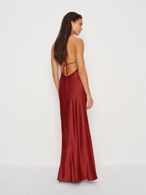 Jeany Silk Dress - Sangre