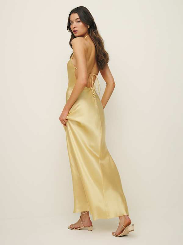 Jeany Silk Dress - Sunshine