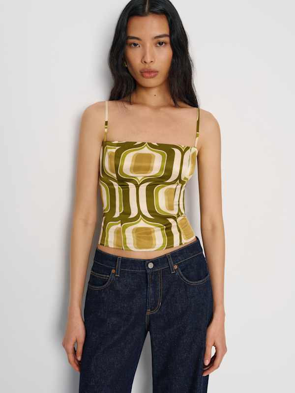 Overland Silk Top - Aloe