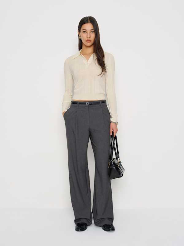 Hermia Regenerative Merino Polo - Cream