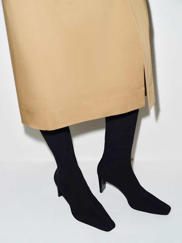 Rosa Stretch Knee Boot - Black Neoprene