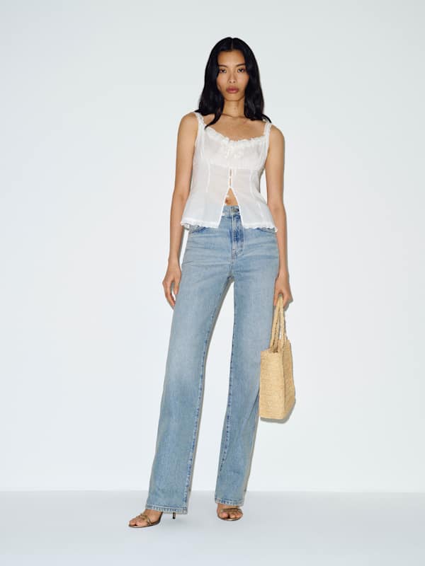 Val 90s Mid Rise Straight Jeans - Allen