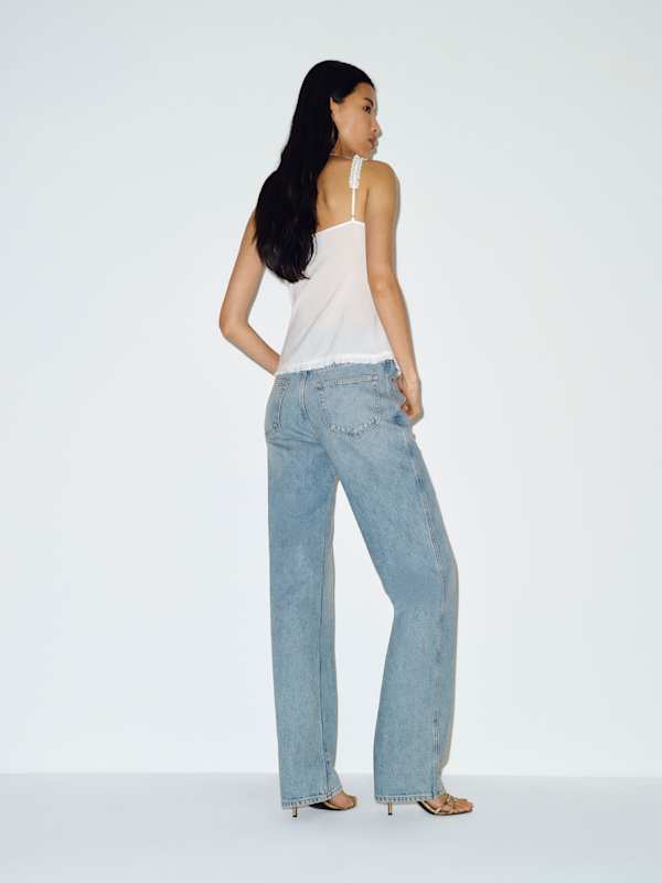 Val 90s Mid Rise Straight Jeans - Allen